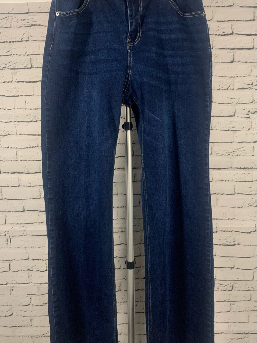 Women's Dark Wash Stretch Blue Boot-Cut Jeans